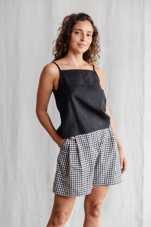 Hemp/Tencel Tank Top Leyla Black from Jyoti - Fair Works