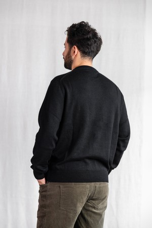 Baby-Alpaka Strickpullover Sathee Schwarz from Jyoti - Fair Works