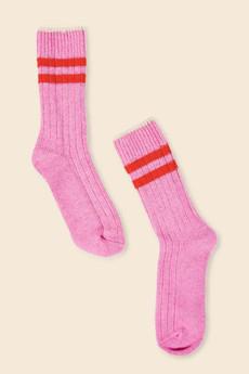 Popeia Wool Socks Pink via Jyoti - Fair Works