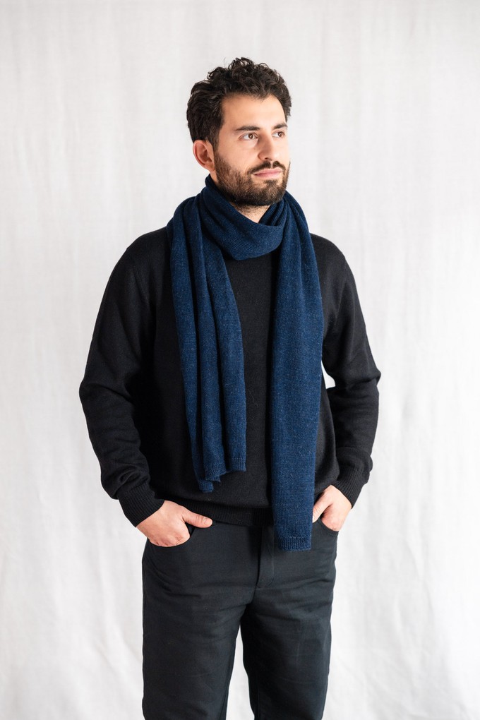 Baby-Alpaka Schal Paracas Navy from Jyoti - Fair Works