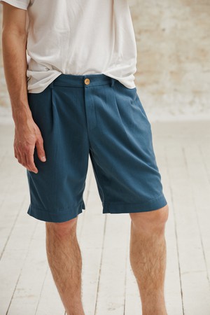 Organic Cotton Shorts Heet Ocean from Jyoti - Fair Works Organic Cotton Shorts Heet Ocean from Jyoti - Fair Works