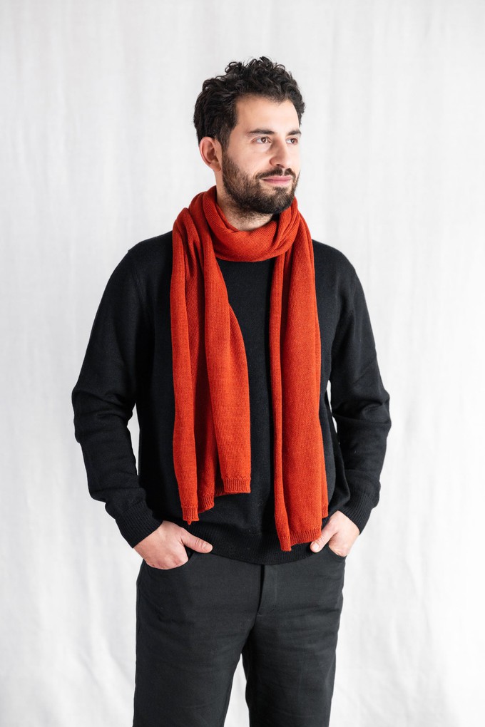 Baby-Alpaka Schal Paracas Rot from Jyoti - Fair Works