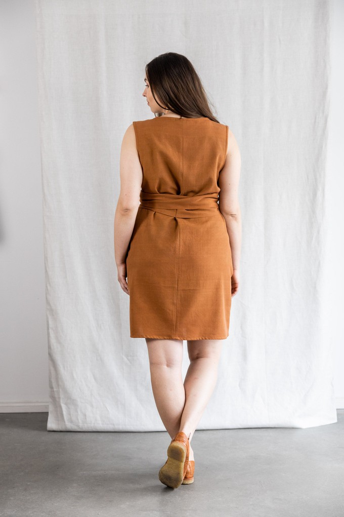 Cotton Dress Aarav Hazelnut from Jyoti - Fair Works