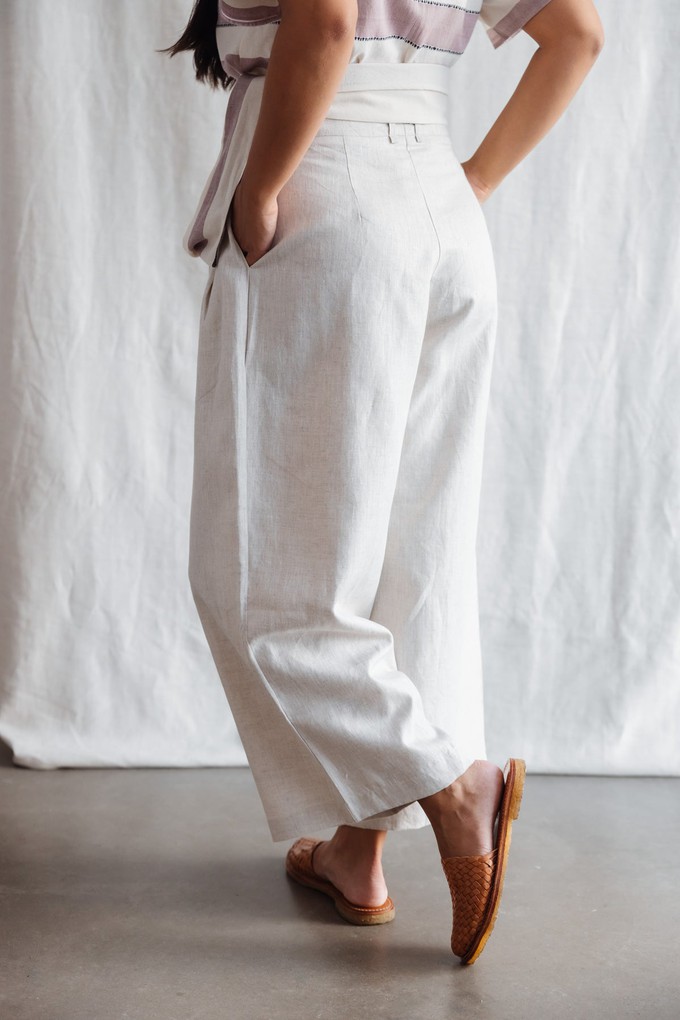 Hemp Culotte Awa Greige from Jyoti - Fair Works