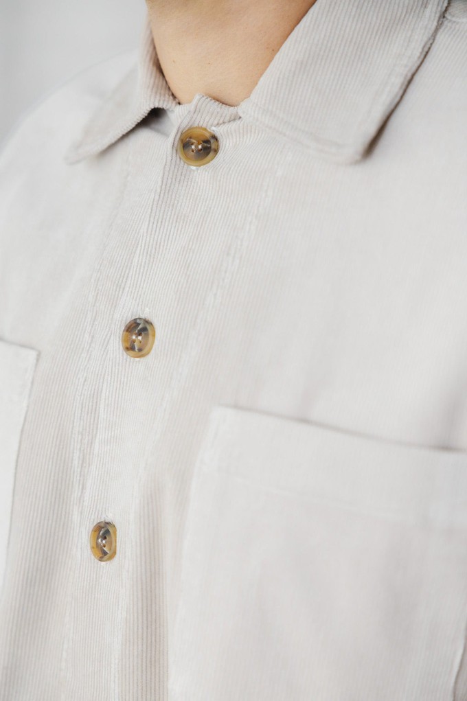 Organic Cotton Cord Shaket Kal Beige from Jyoti - Fair Works