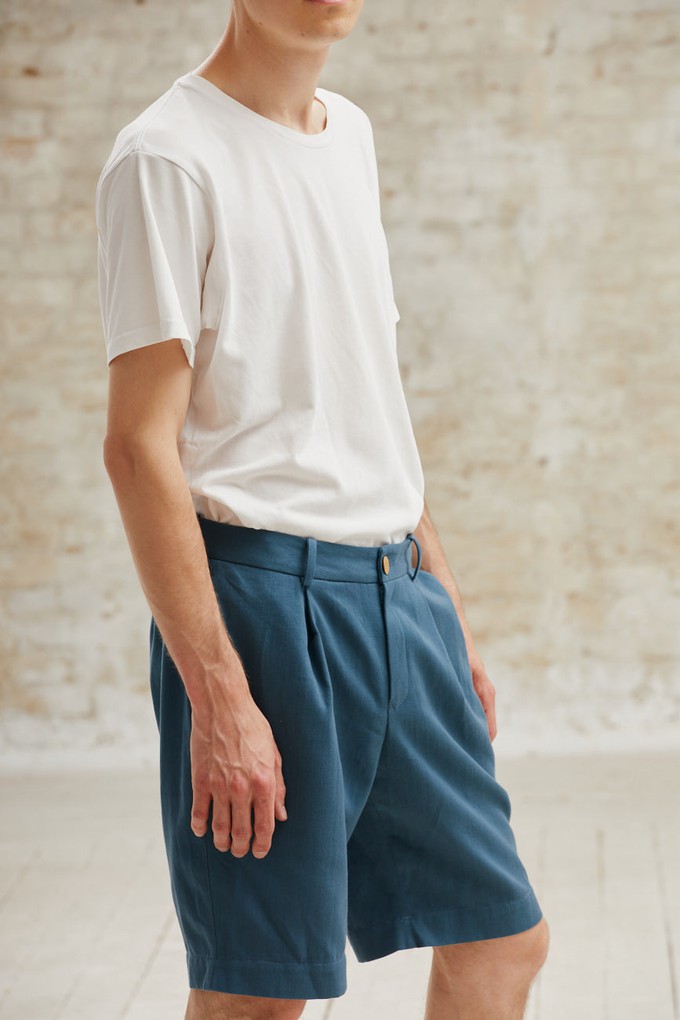 Organic Cotton Shorts Heet Ocean from Jyoti - Fair Works Organic Cotton Shorts Heet Ocean from Jyoti - Fair Works