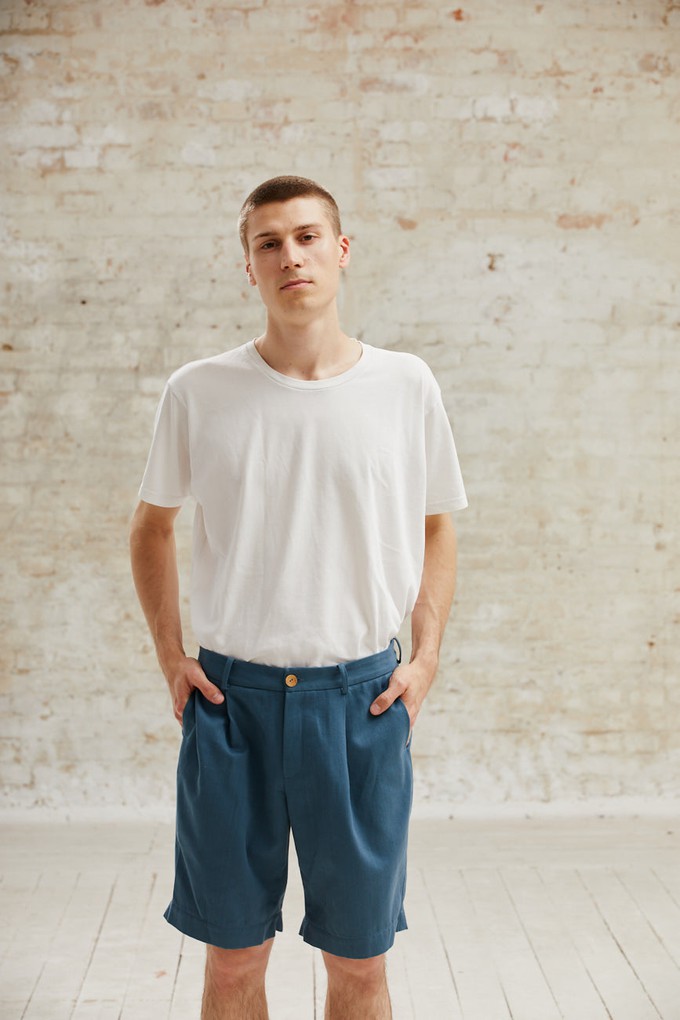 Organic Cotton Shorts Heet Ocean from Jyoti - Fair Works Organic Cotton Shorts Heet Ocean from Jyoti - Fair Works