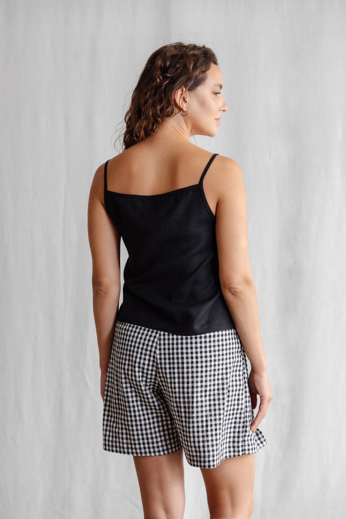 Hemp/Tencel Tank Top Leyla Black from Jyoti - Fair Works
