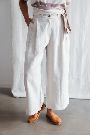 Hemp Culotte Awa Greige from Jyoti - Fair Works