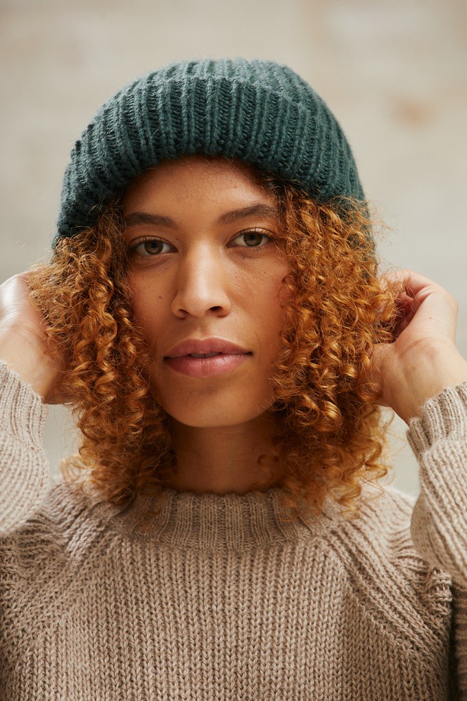 Baby Alpaca Hat Ayacucho Forest Green from Jyoti - Fair Works