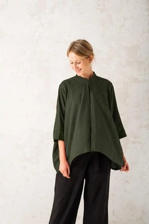 Cotton cardigan Chandrama Olive from Jyoti - Fair Works