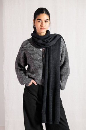 Baby-Alpaka Schal Paracas Schwarz from Jyoti - Fair Works