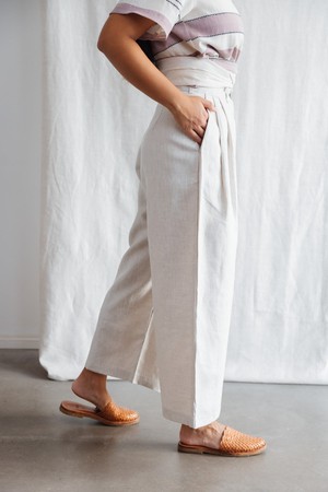 Hemp Culotte Awa Greige from Jyoti - Fair Works