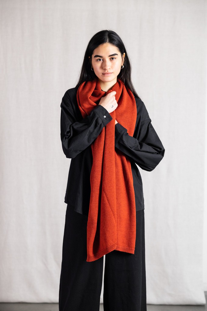 Baby-Alpaka Schal Paracas Rot from Jyoti - Fair Works