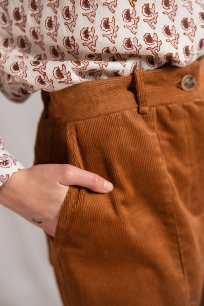 organic cotton corduroy pants Damini Bernstein from Jyoti - Fair Works