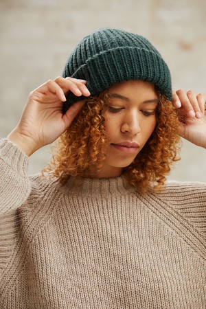 Baby Alpaca Hat Ayacucho Forest Green from Jyoti - Fair Works