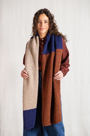 Baby-Alpaka Schal Tapabocas Colorblock from Jyoti - Fair Works