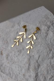 Earring Shaakha Brass via Jyoti - Fair Works