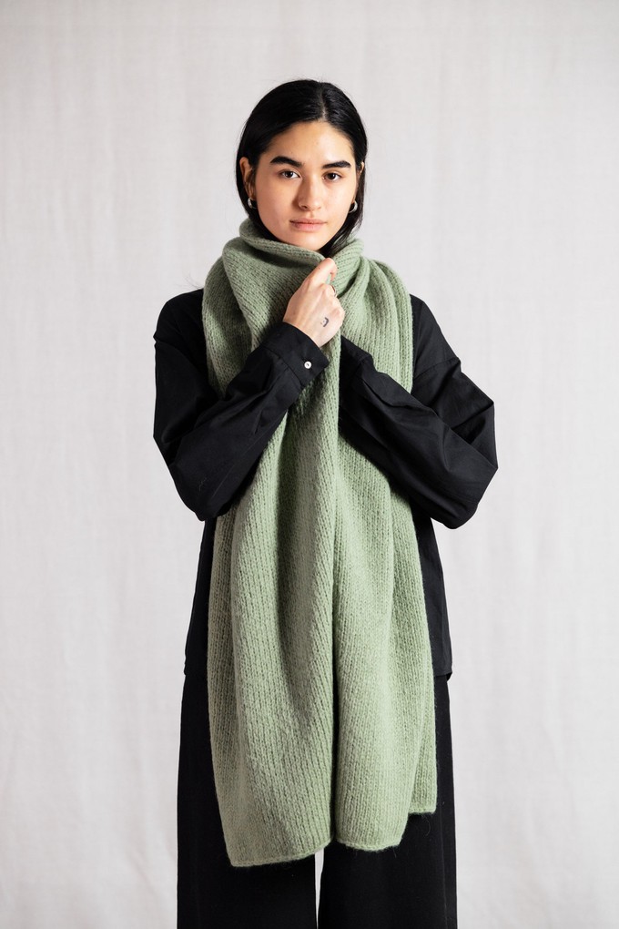 Baby-Alpaka Schal Tapabocas Mint from Jyoti - Fair Works