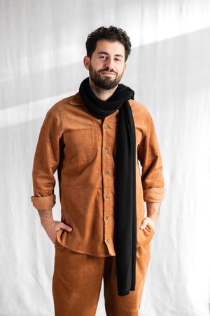 Baby-Alpaka Schal Paracas Schwarz from Jyoti - Fair Works