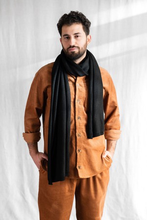 Baby-Alpaka Schal Paracas Schwarz from Jyoti - Fair Works