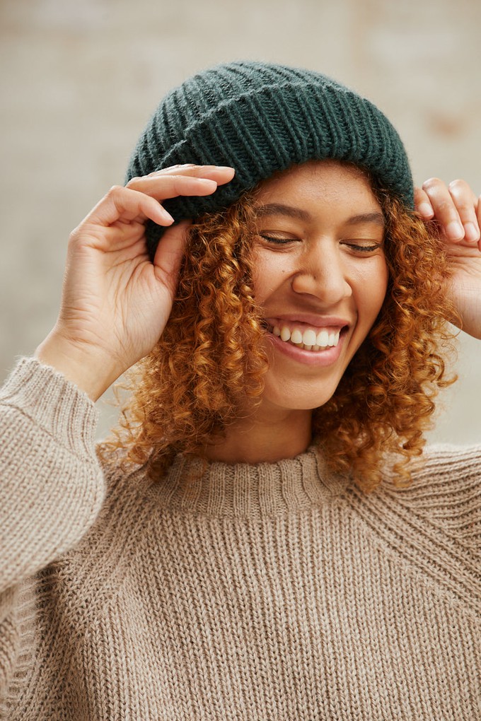 Baby Alpaca Hat Ayacucho Forest Green from Jyoti - Fair Works