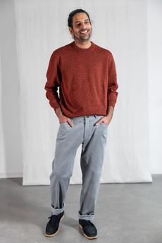 Organic cotton corduroy trousers Prakrit Nebel via Jyoti - Fair Works