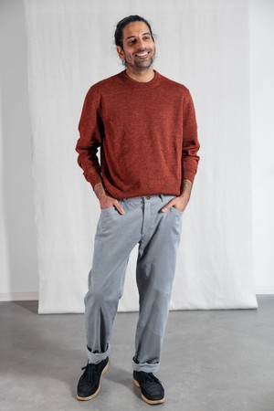 Organic cotton corduroy trousers Prakrit Nebel from Jyoti - Fair Works