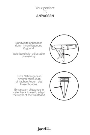 Organic cotton denim shorts Kusuma Denim from Jyoti - Fair Works