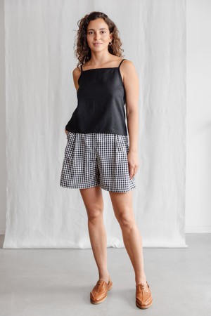 Hemp/Tencel Tank Top Leyla Black from Jyoti - Fair Works