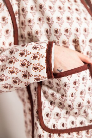 Organic cotton reversible jacket Dhaarti block print from Jyoti - Fair Works