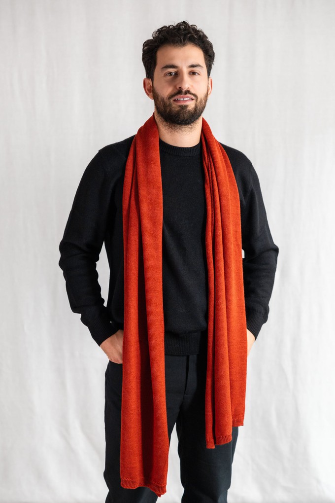 Baby-Alpaka Schal Paracas Rot from Jyoti - Fair Works