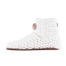 Snow Wool Bamboo Bootie Slippers via Kingdom of Wow!