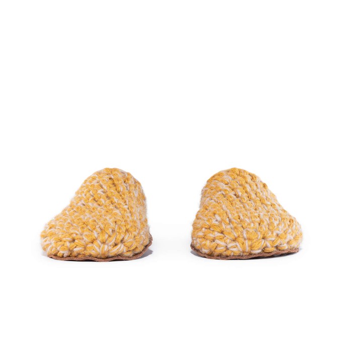 Butterscotch Bamboo Wool Slippers from Kingdom of Wow!