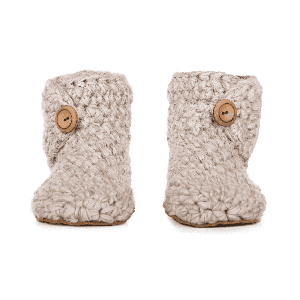 Extra Chunky Bamboo Wool Boot Slippers Chai from Kingdom of Wow!