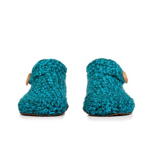 Glacier Teal Wool Bamboo Ankle Booties from Kingdom of Wow!