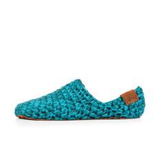 Glacier Teal Bamboo Wool Slippers via Kingdom of Wow!