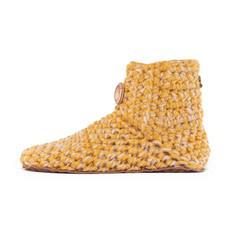 Butterscotch Wool Bamboo Bootie Slippers via Kingdom of Wow!