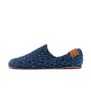 Light Bamboo Wool Slippers in Midnight Blue from Kingdom of Wow!