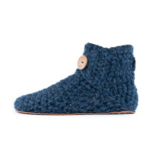 Exclusive Floris x KOW Wool Bamboo Slippers in Midnight Blue from Kingdom of Wow!