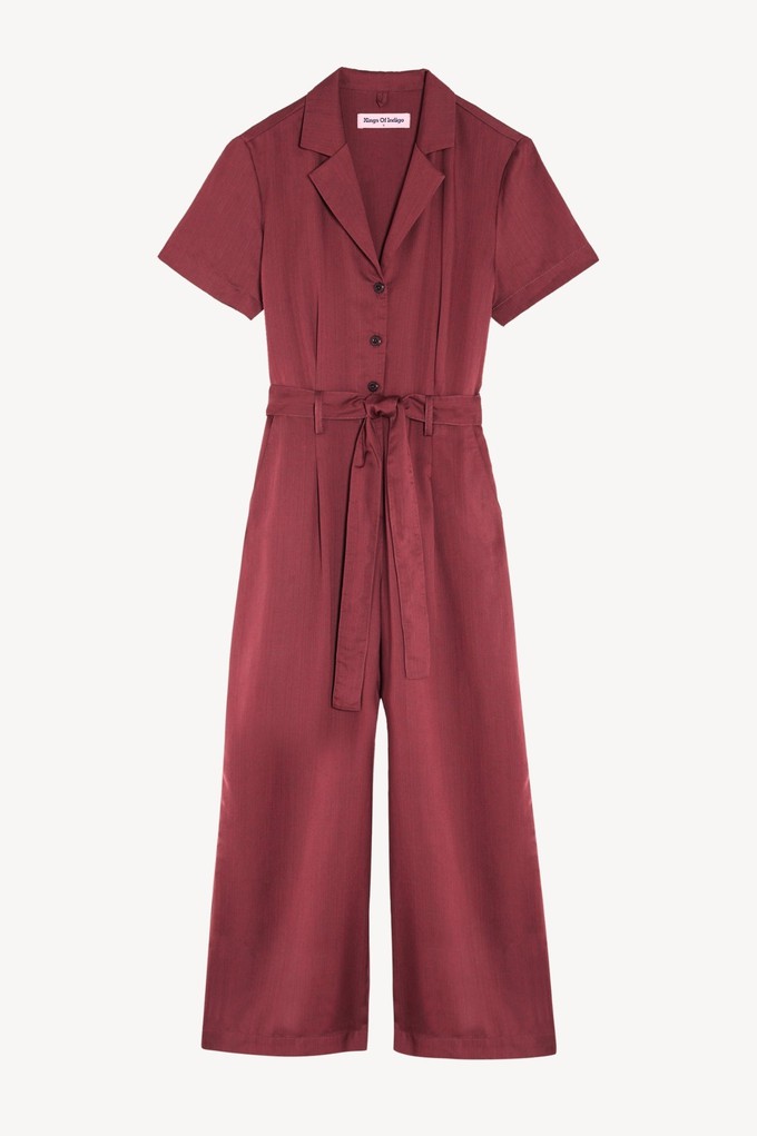 LEONOR JUMPSUIT | RUBY WINE from Kings of Indigo