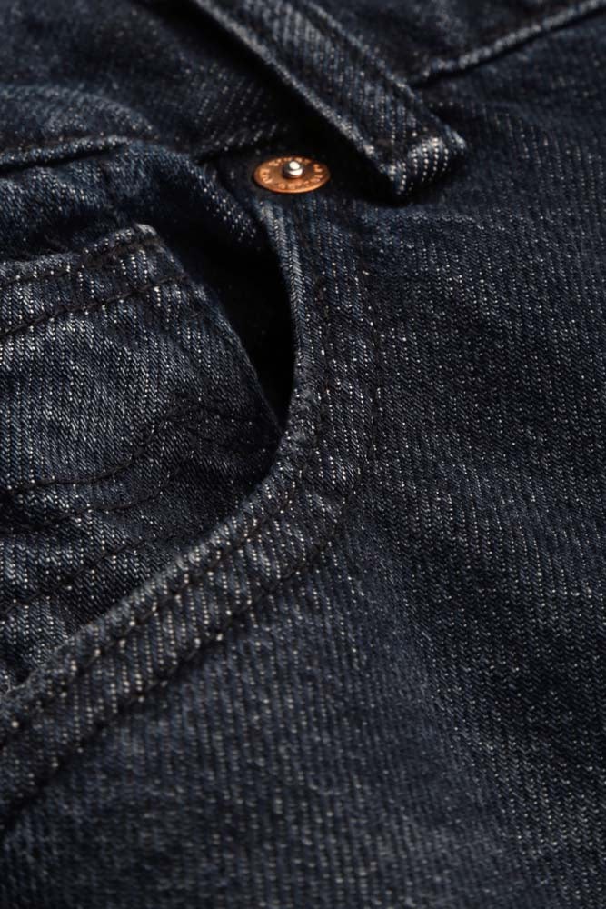 LEILA CROPPED | CLEAN BURGOS RECYCLED DARK from Kings of Indigo
