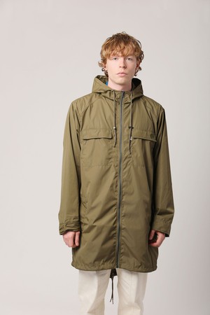 RIVER Recycled PET Water Resistant Rain Coat Khaki from KOMODO