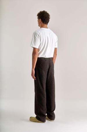 MAKULU Recycled Poly Wool Blend Trouser- Walnut from KOMODO