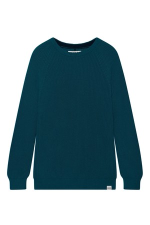 SERGIO - Mens Organic Cotton Jumper Teal from KOMODO