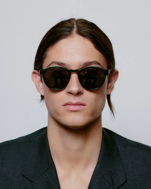 MARVIN- Green Marble Transparent Sunglasses by A.Kjaerbede from KOMODO