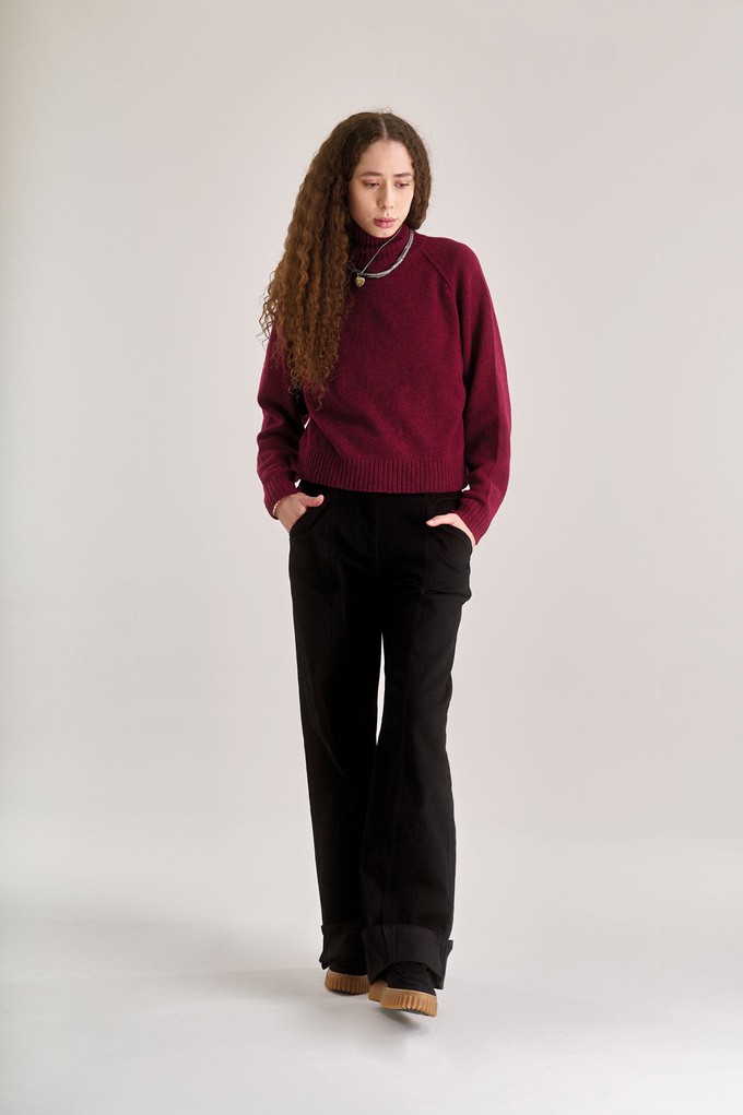 MILLIE Wool Jumper - Wine Red from KOMODO