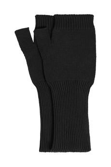 JAS - GOTS Organic Cotton Fingerless Gloves - Black via KOMODO