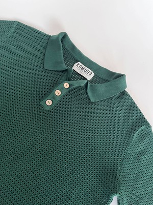 OLIVER - Organic Cotton Polo Top Dark Green from KOMODO