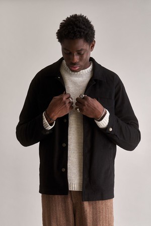 STANLEY Organic Cotton Tencel Jacket - Black from KOMODO STANLEY Organic Cotton Tencel Jacket - Black from KOMODO